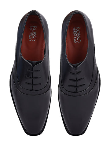 Black Signato Leather Lace Ups