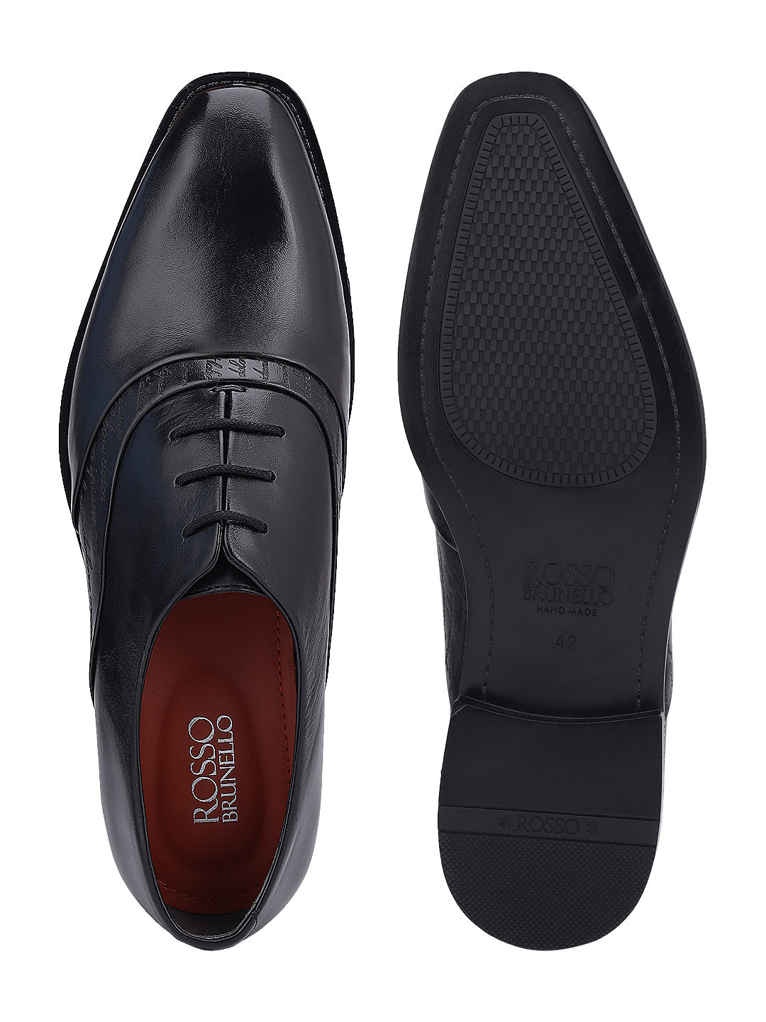 Black Signato Leather Lace Ups