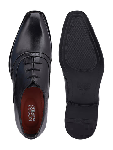 Black Signato Leather Lace Ups