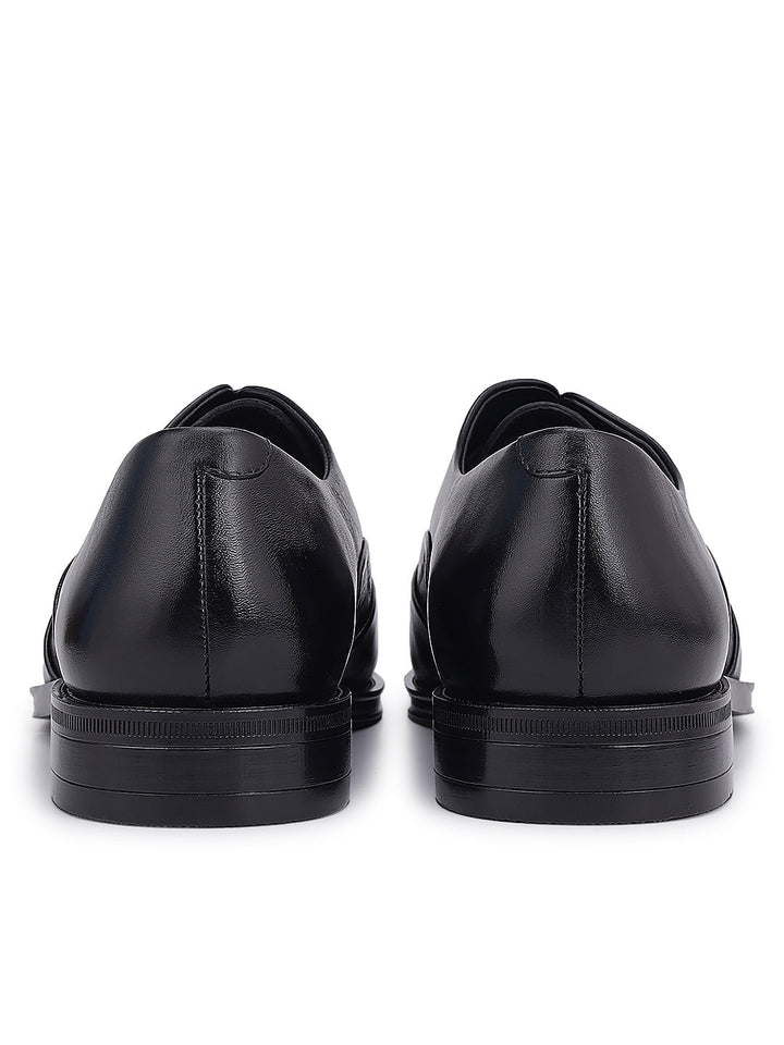 Black Signato Leather Lace Ups