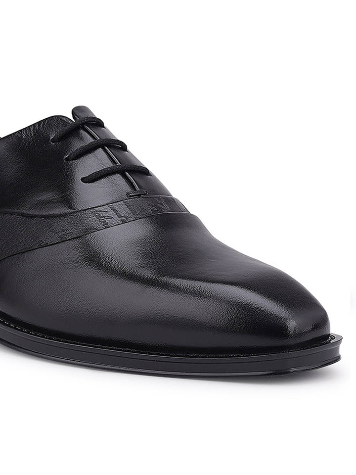 Black Signato Leather Lace Ups