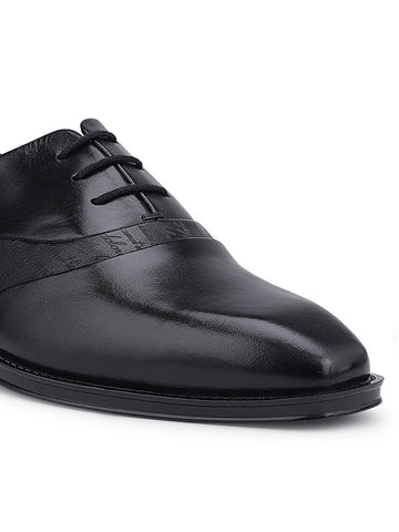 Black Signato Leather Lace Ups