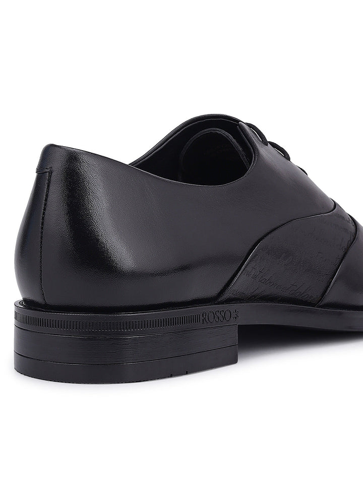Black Signato Leather Lace Ups