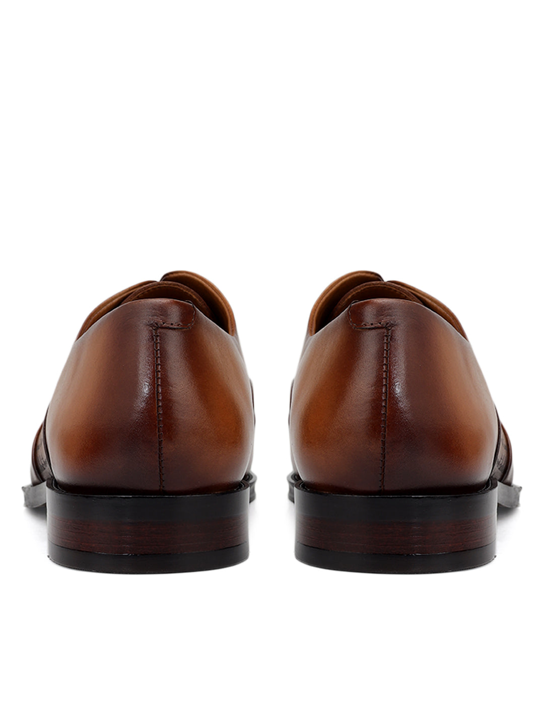 Tan Signato Leather Lace Ups