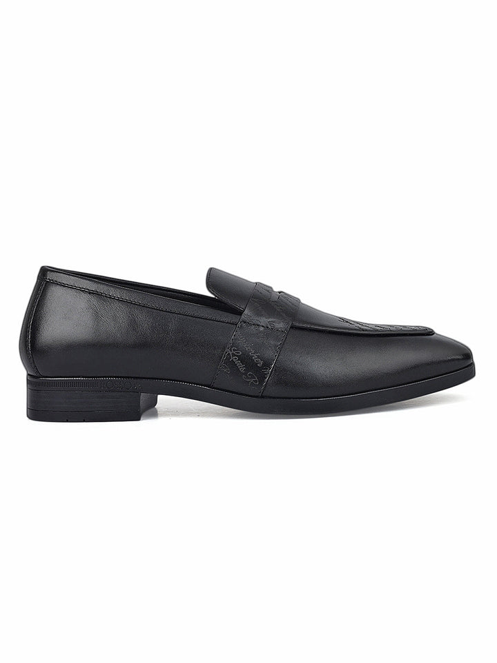 Black Formal Leather Loafers