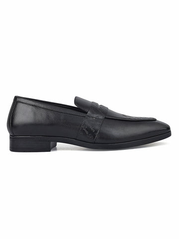 Black Formal Leather Loafers