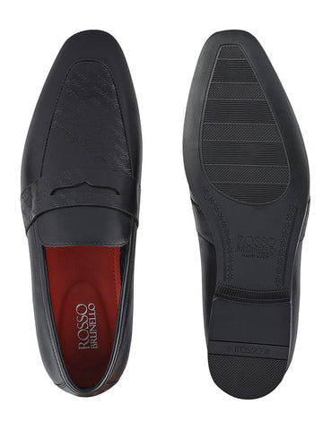 Black Formal Leather Loafers