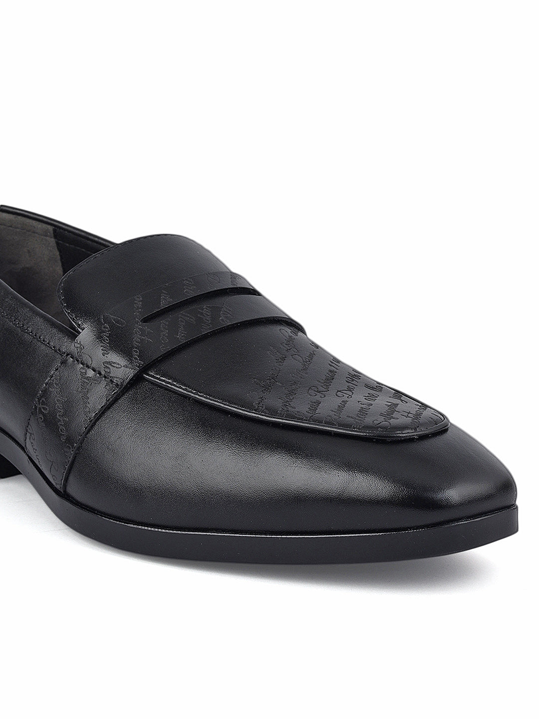 Black Formal Leather Loafers