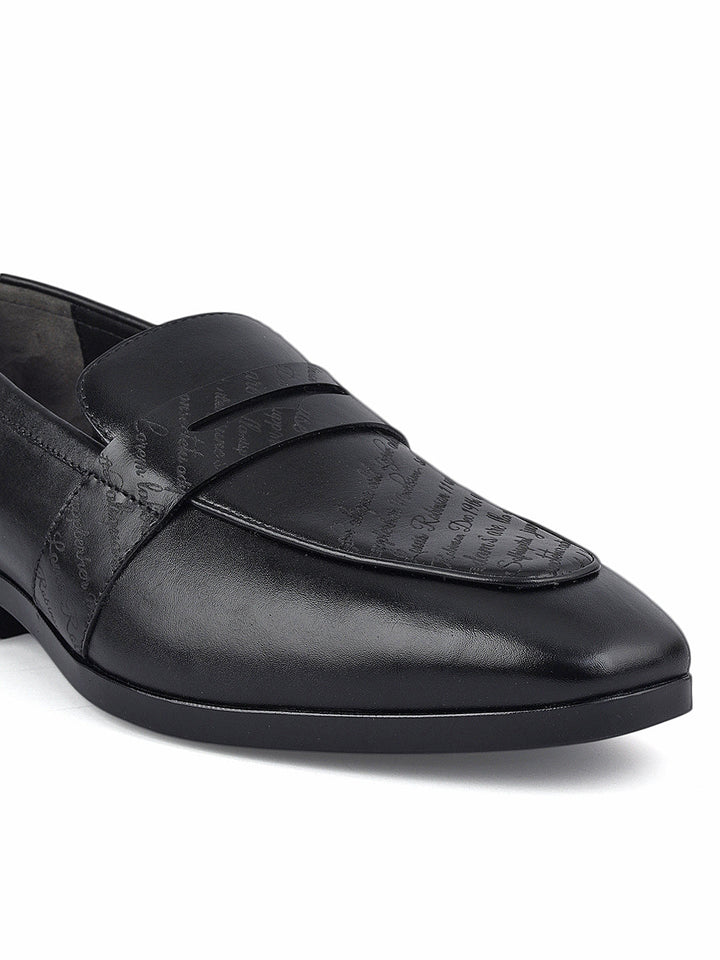 Black Formal Leather Loafers