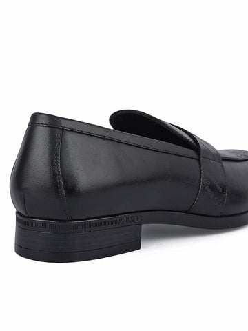 Black Formal Leather Loafers
