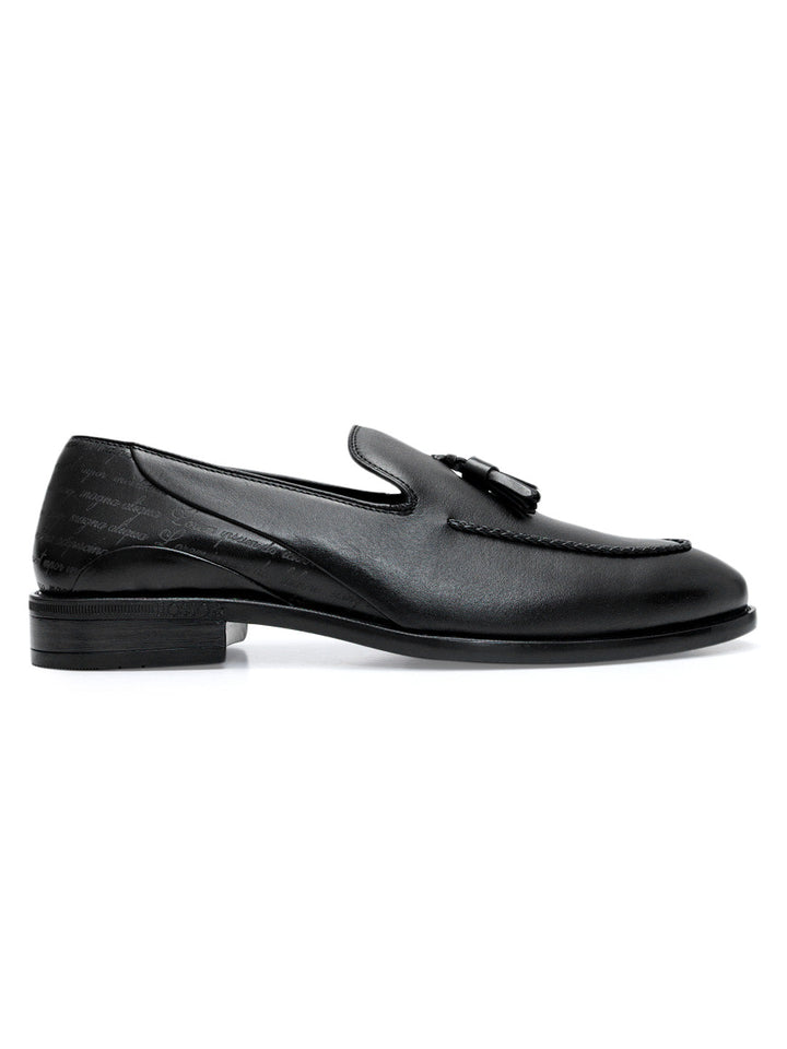 Black Loafers With Tassels