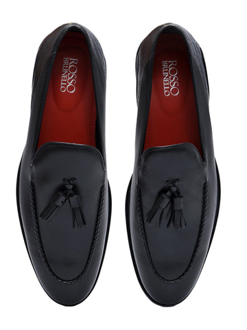 Black Loafers With Tassels