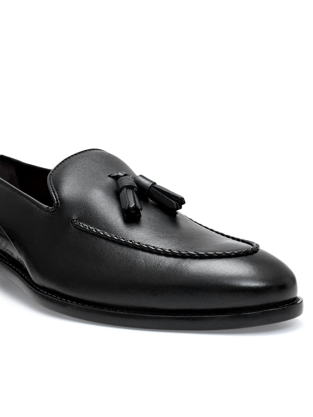 Black Loafers With Tassels