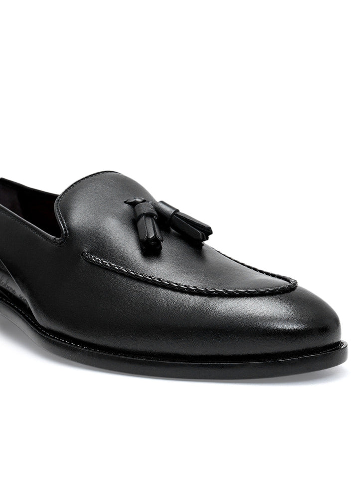 Black Loafers With Tassels
