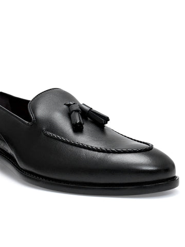 Black Loafers With Tassels