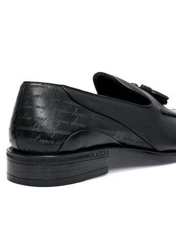 Black Loafers With Tassels