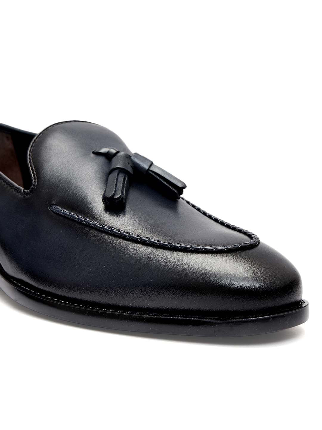 Blue Loafers With Tassels