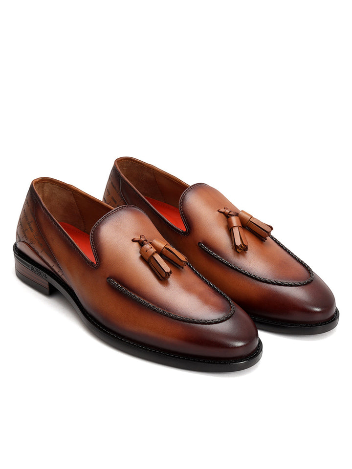Tan Loafers With Tassles