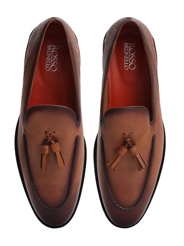 Tan Loafers With Tassles