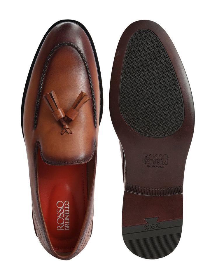 Tan Loafers With Tassles
