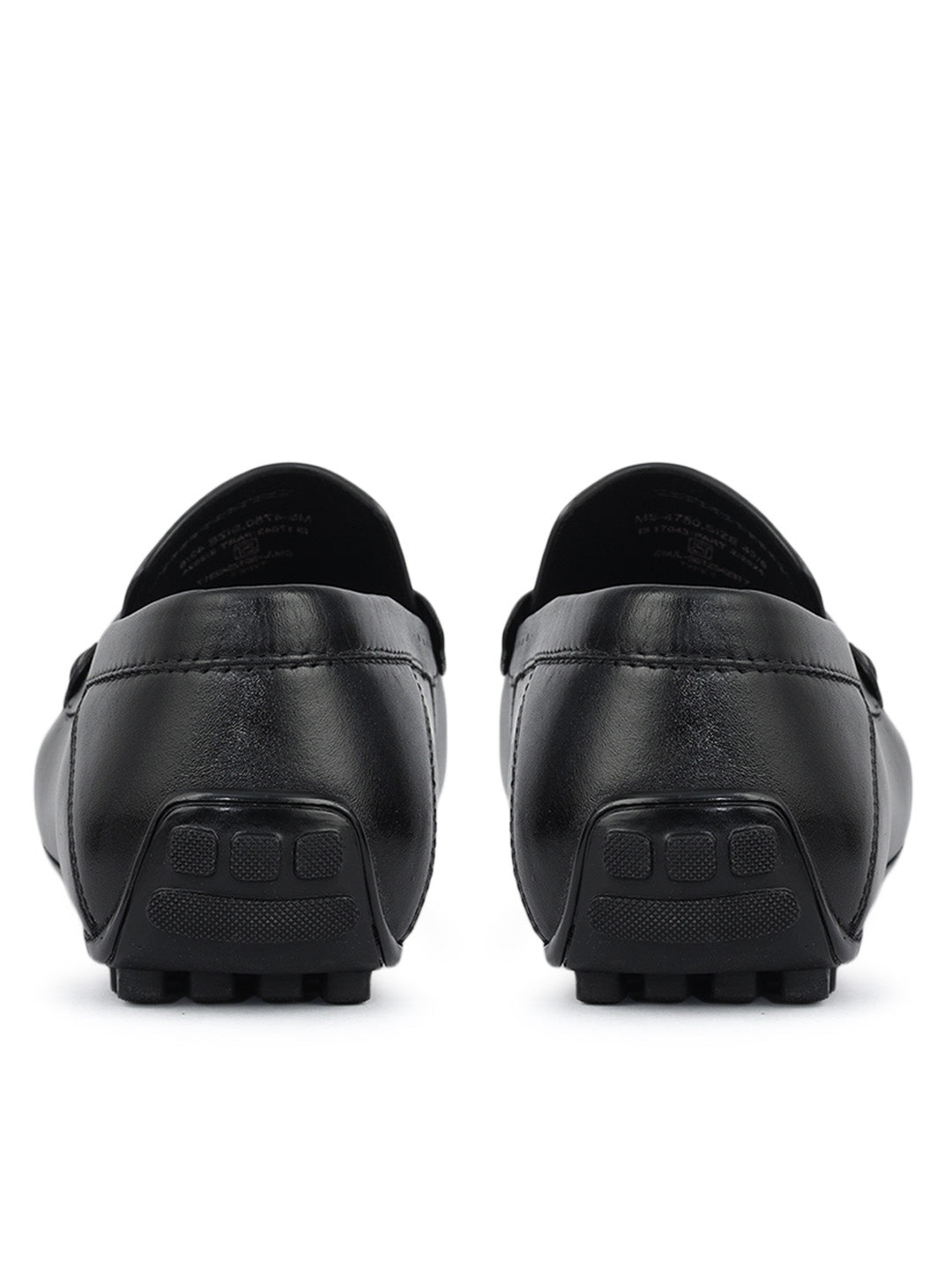 Black Metal Bit Moccasins