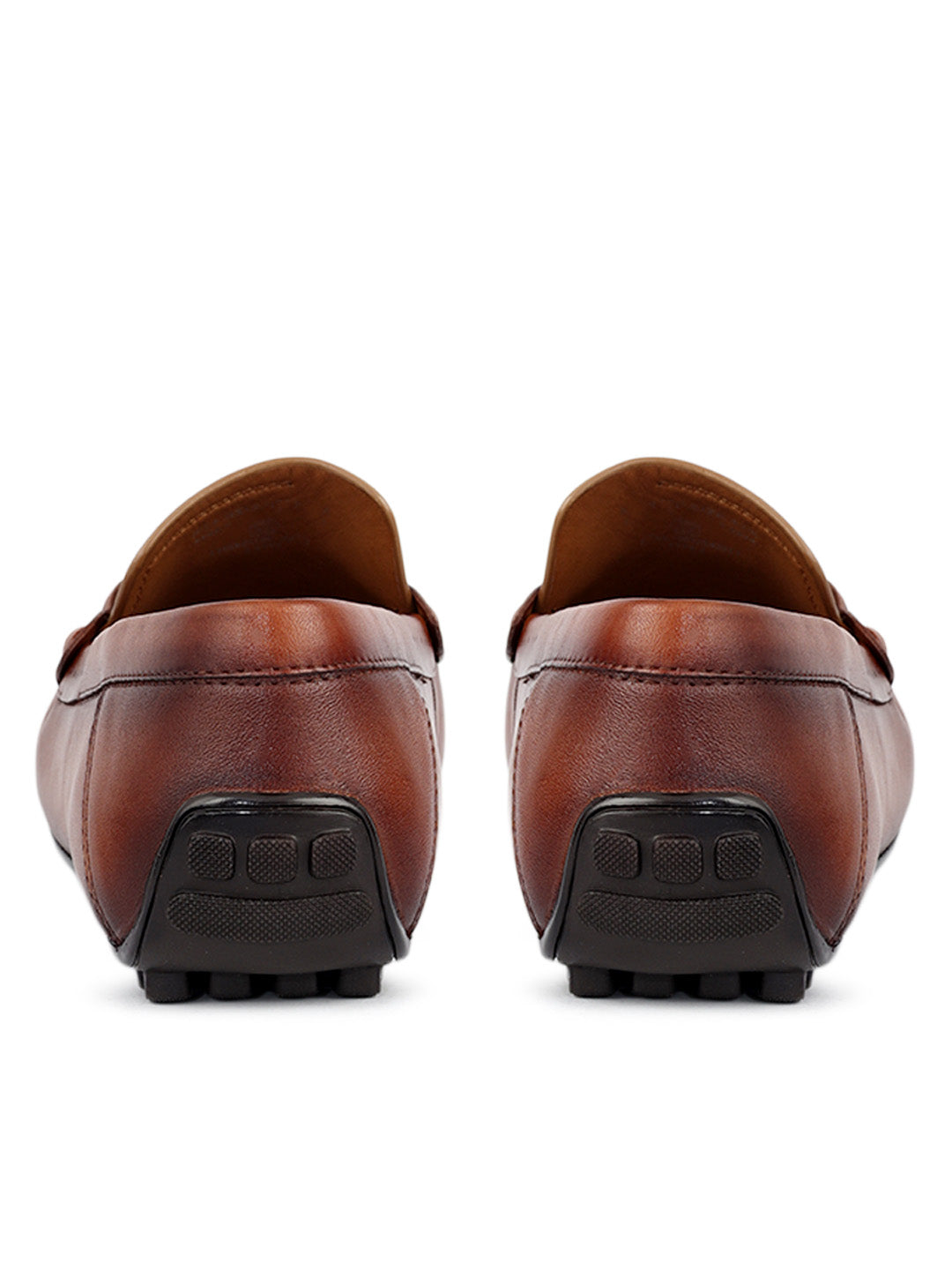 Tan Metal Bit Moccasins