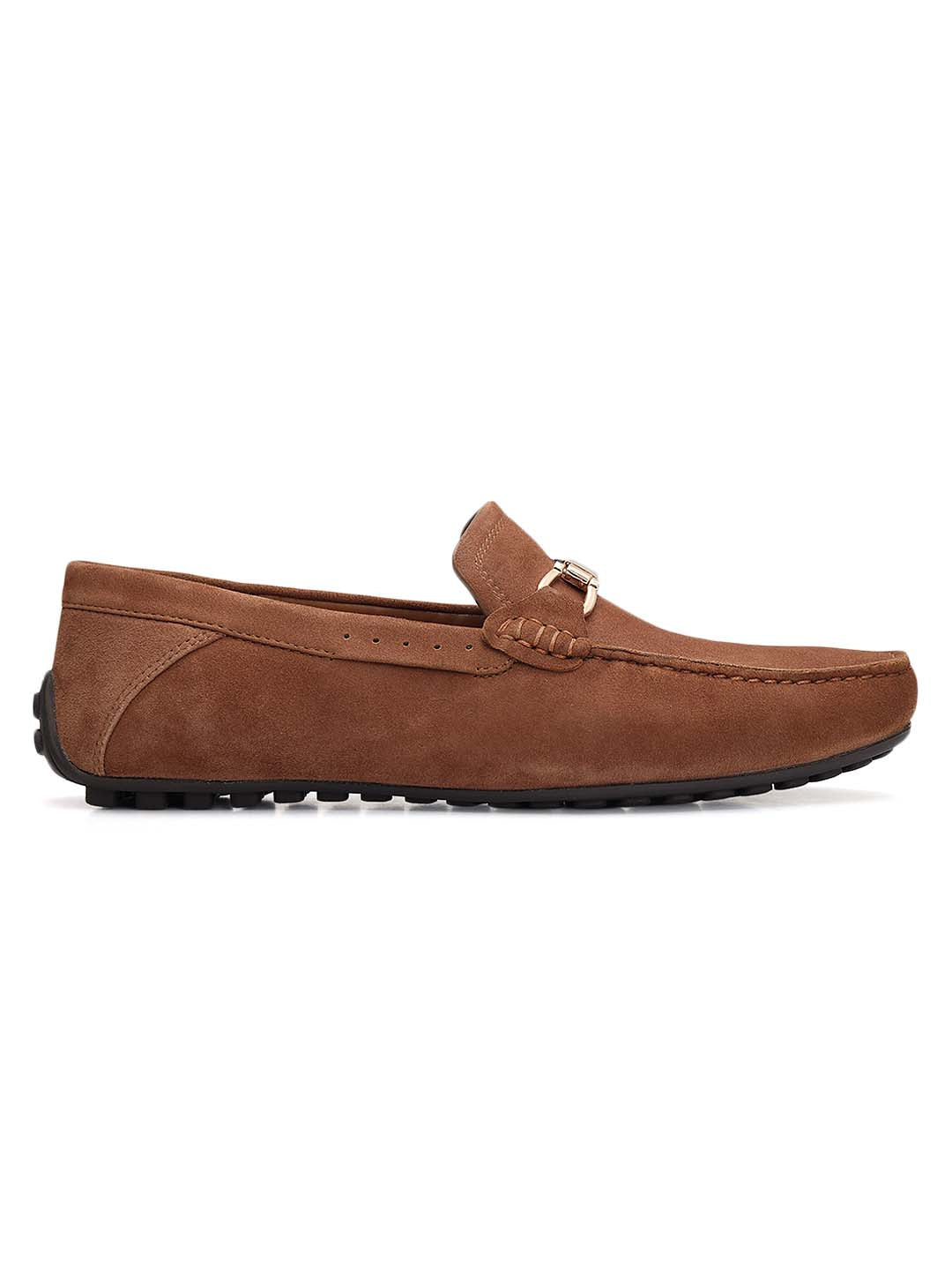 Brown Suede Leather Moccasins
