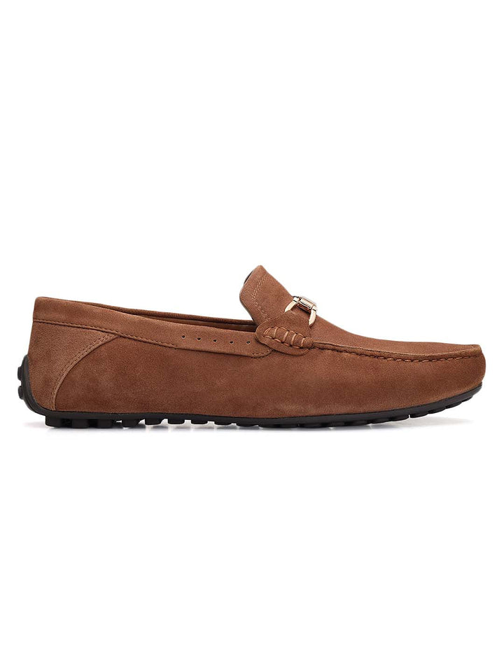 Brown Suede Leather Moccasins