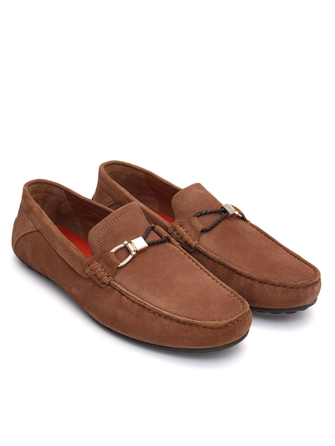 Brown Suede Leather Moccasins