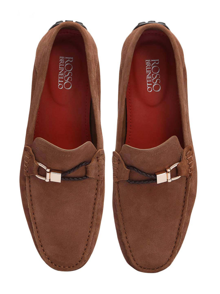 Brown Suede Leather Moccasins