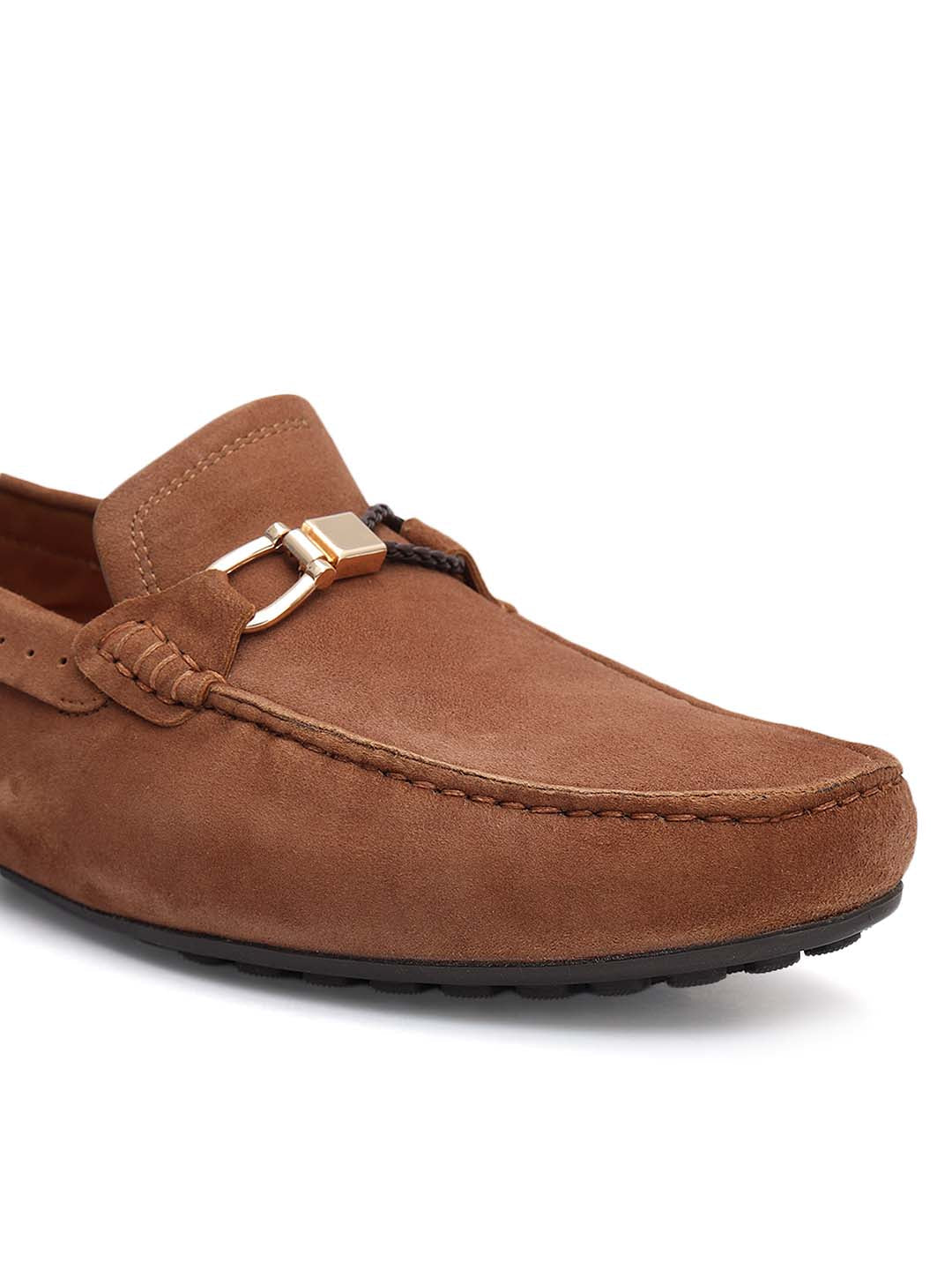 Brown Suede Leather Moccasins