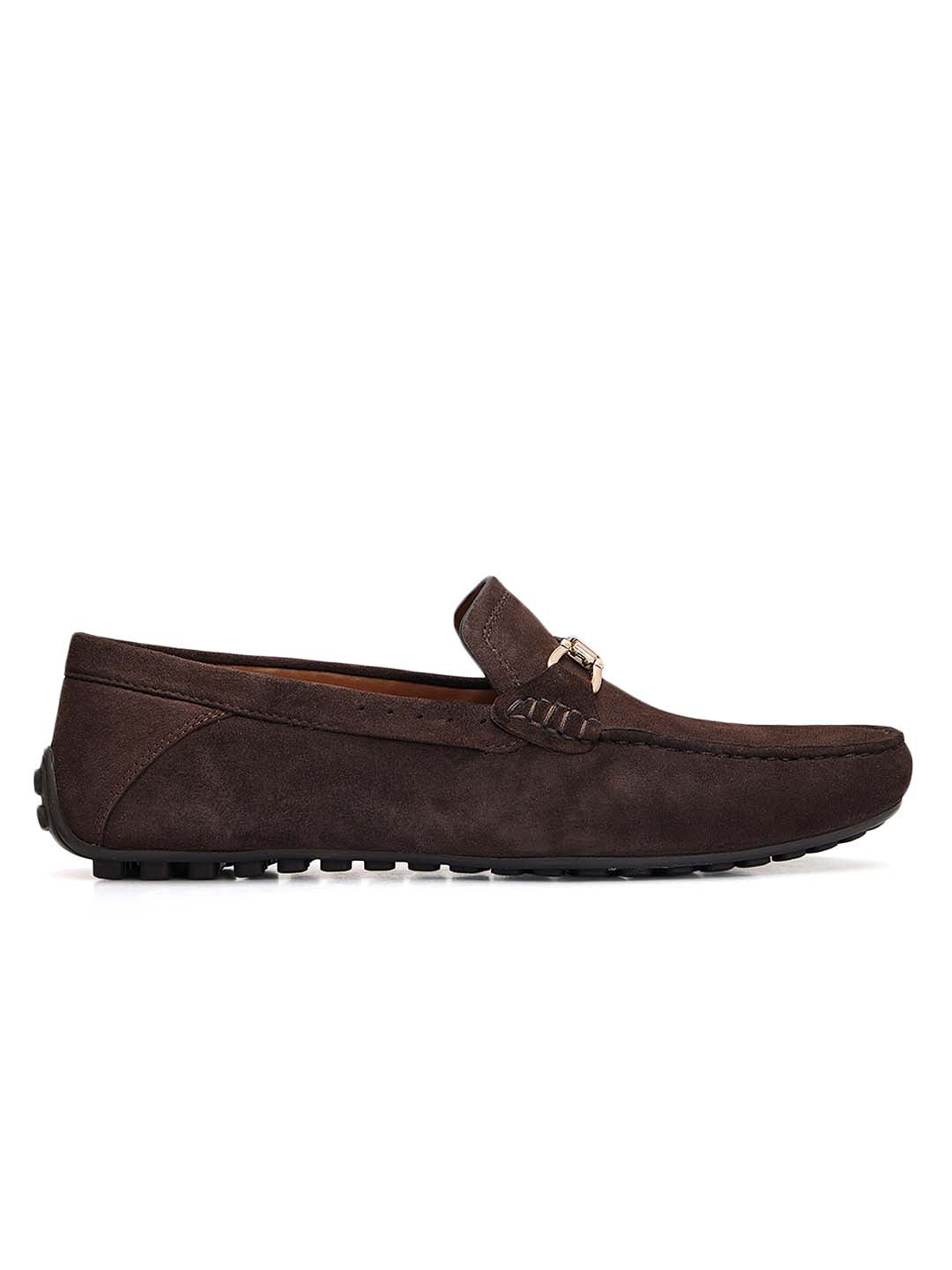 Brown Suede Leather Moccasins