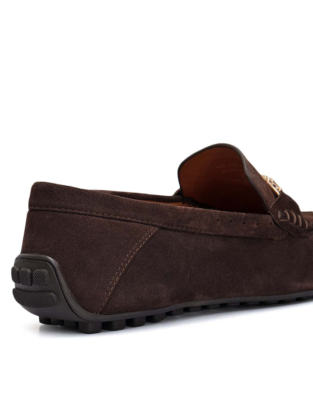 Brown Suede Leather Moccasins