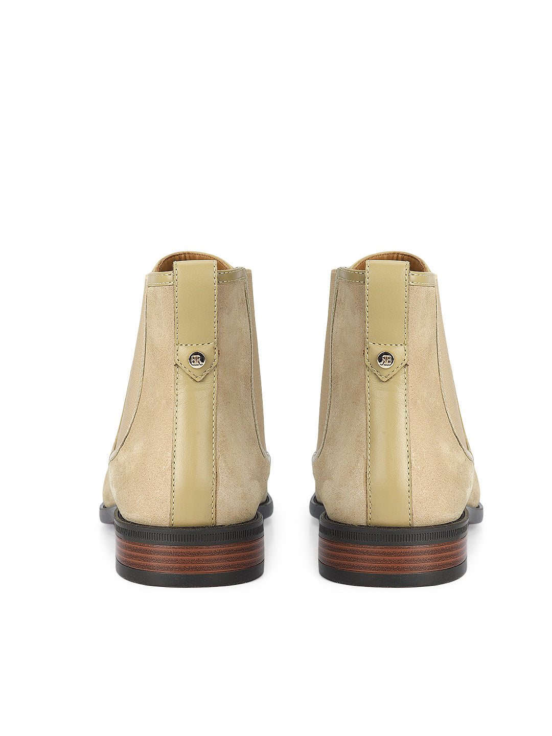 Beige Suede Leather Boots