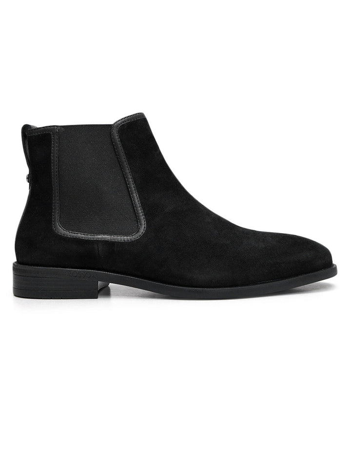 Black Suede Leather Boots