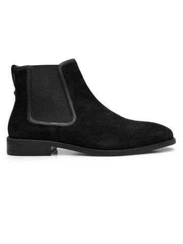 Black Suede Leather Boots