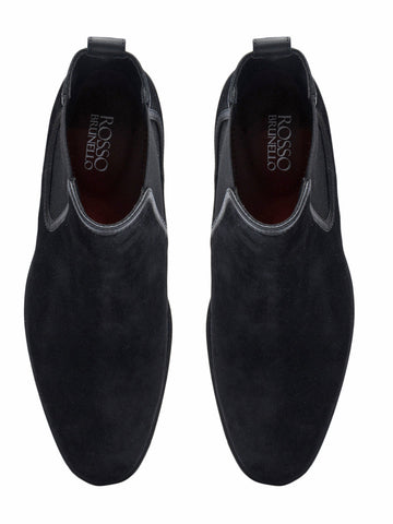 Black Suede Leather Boots