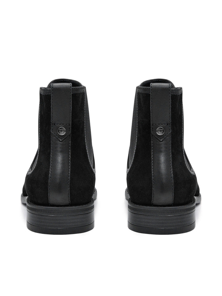 Black Suede Leather Boots