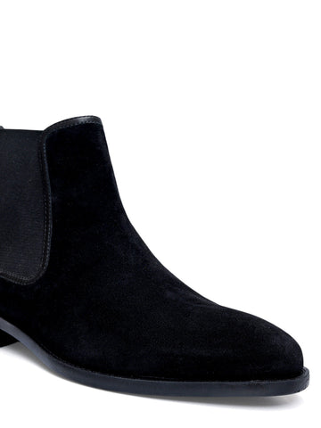 Black Suede Leather Boots