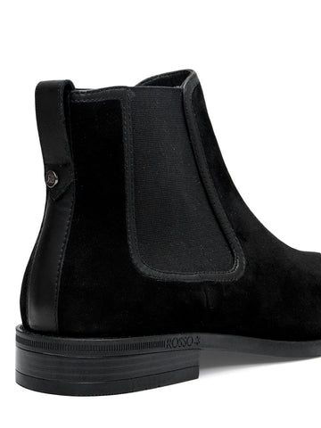 Black Suede Leather Boots