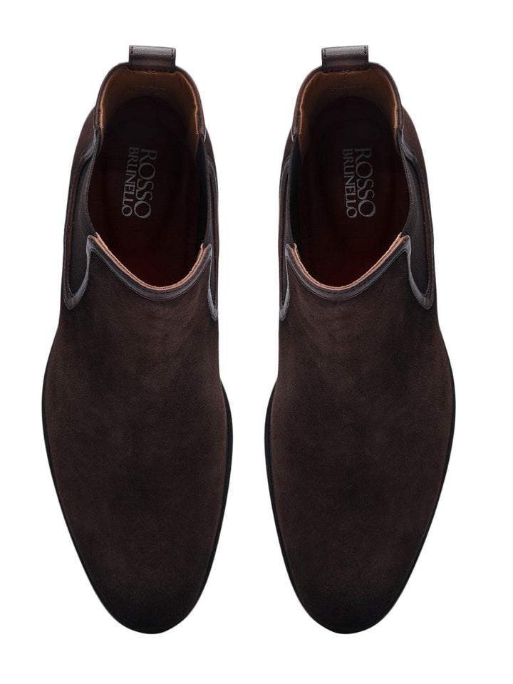 Brown Suede Leather Boots