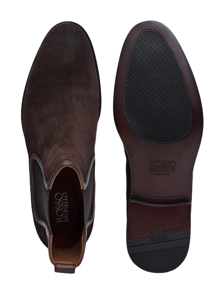 Brown Suede Leather Boots