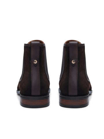 Brown Suede Leather Boots