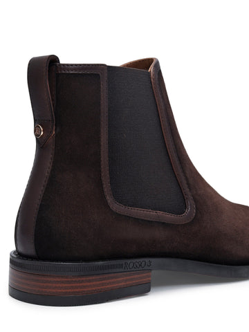 Brown Suede Leather Boots