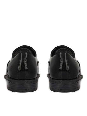 Black Patent Leather Lace Ups