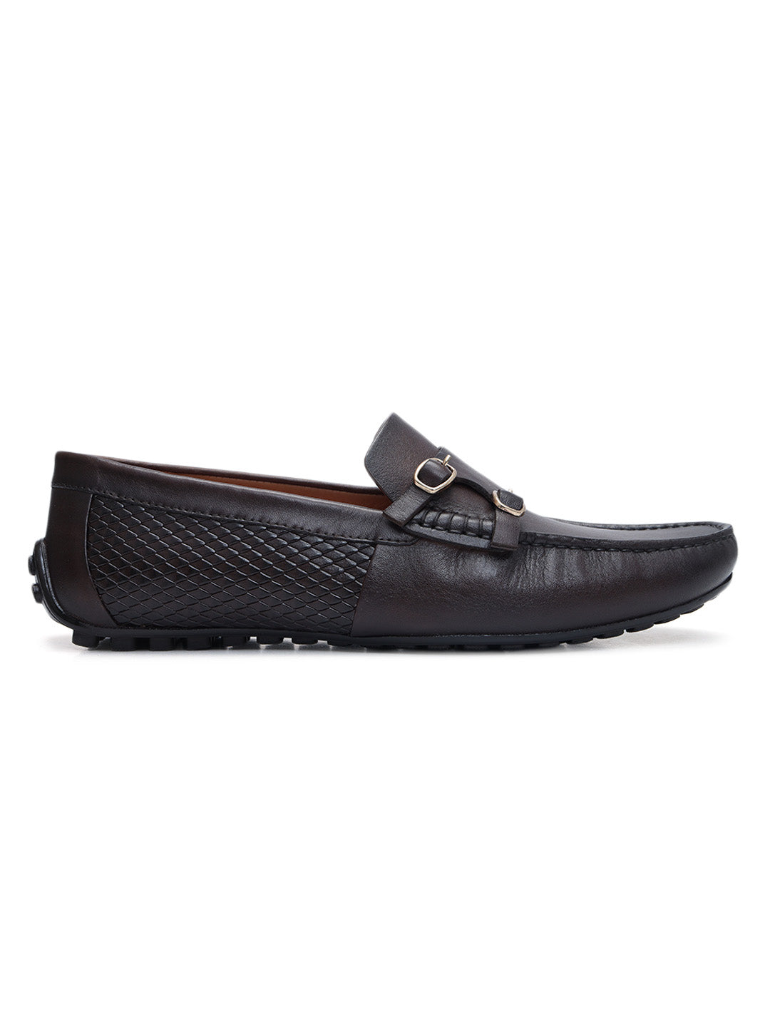 Brown Monk Strap Style Moccasins