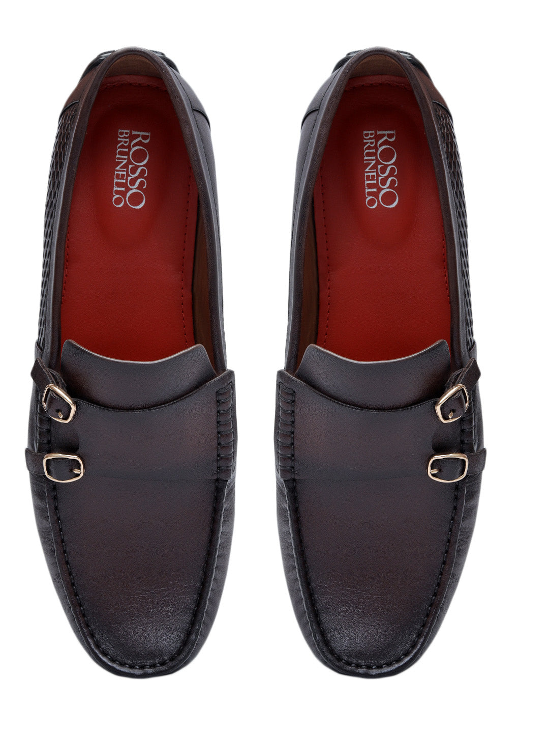 Brown Monk Strap Style Moccasins