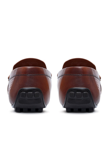 Tan Monk Strap Style Moccasins
