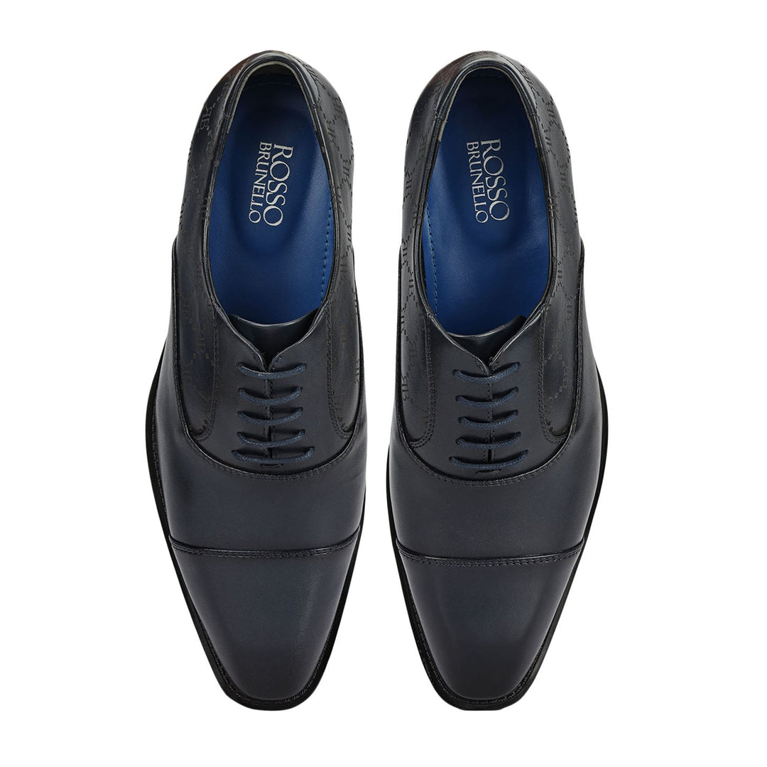 Blue Monogram Leather Lace Ups