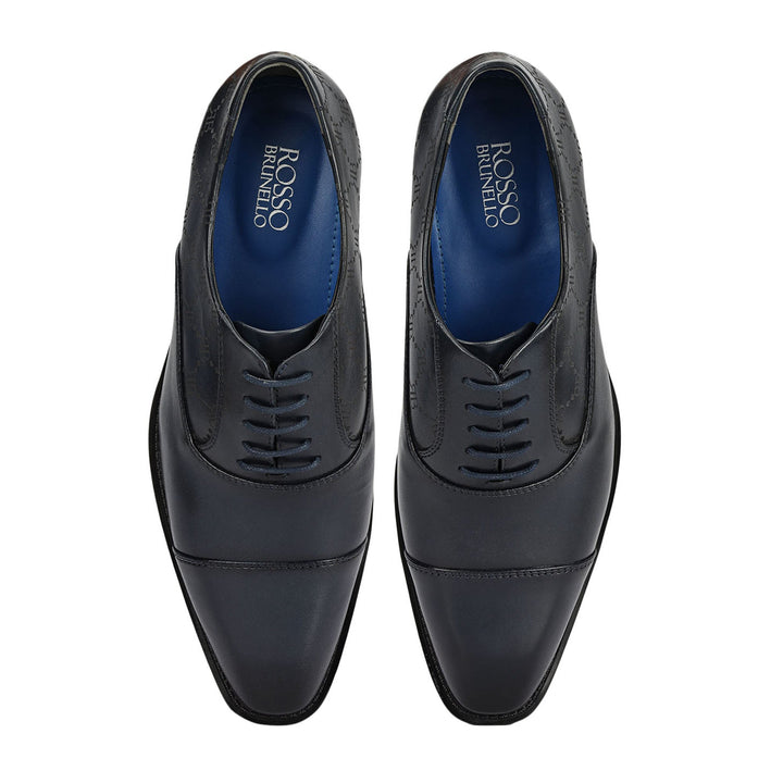 Blue Monogram Leather Lace Ups